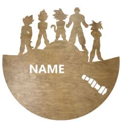 Dragon Ball Twoje Imię Dekoracja Drewniana Dla Niej lub Dla Niego na Prezent 109 Kolorów do Wyboru