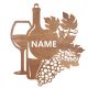 Wino Twoja Nazwa Dekoracja Drewniana Dla Niej lub Dla Niego na Prezent 109 Kolorów do Wyboru