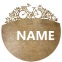 Rower Twoje Imie Dekoracja Drewniana Ścienna Dla Niej lub Dla Niego na Prezent 109 Kolorów do Wyboru