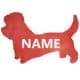 Pies Terier Twoje Imię Dekoracja Drewniana Dla Niej lub Dla Niego na Prezent 109 Kolorów do Wyboru