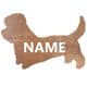 Pies Terier Twoje Imię Dekoracja Drewniana Dla Niej lub Dla Niego na Prezent 109 Kolorów do Wyboru