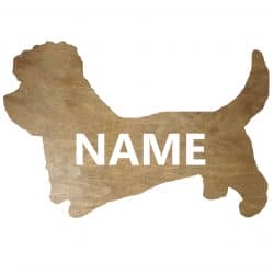 Pies Terier Twoje Imię Dekoracja Drewniana Ścienna Dla Niej lub Dla Niego na Prezent 109 Kolorów do Wyboru