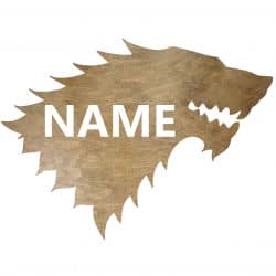Game of Thrones Twoje  Imię Dekoracja Drewniana Ścienna Dla Niej lub Dla Niego na Prezent 109 Kolorów do Wyboru