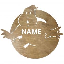 Ghostbusters Twoje Imię Dekoracja Drewniana Ścienna Dla Niej lub Dla Niego na Prezent 109 Kolorów do Wyboru