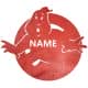 Ghostbusters Twoje Imię Dekoracja Drewniana Dla Niej lub Dla Niego na Prezent 109 Kolorów do Wyboru