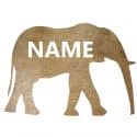 Słoń Twoje Imię Dekoracja Drewniana Ścienna Dla Niej lub Dla Niego na Prezent 109 Kolorów do Wyboru