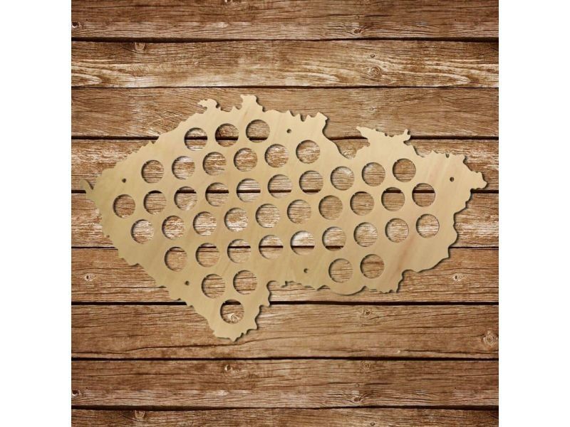 Czechy Mapa Piwo Na Kapsle Tablica Piwa Piwna 3 Kolory Do Wyboru Na Prezent Dla Niego M0001 50x30 cm