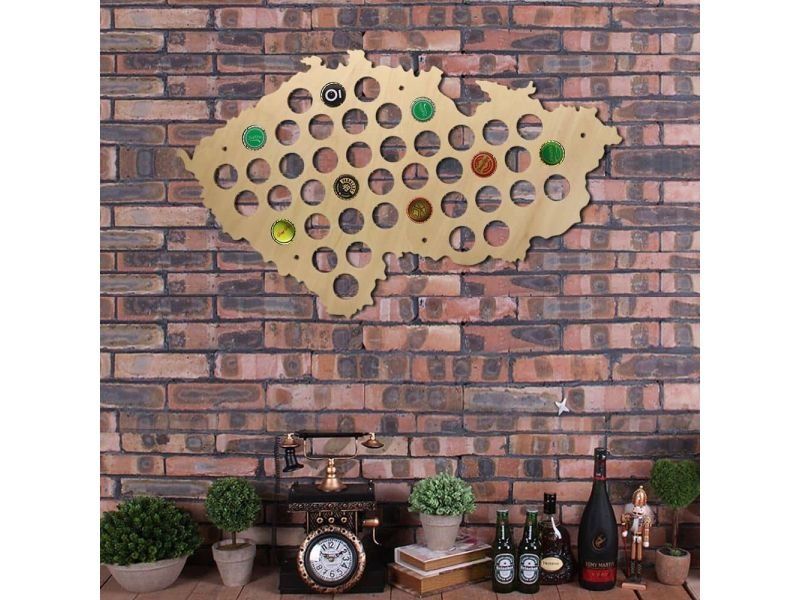 Czechy Mapa Piwo Na Kapsle Tablica Piwa Piwna 3 Kolory Do Wyboru Na Prezent Dla Niego M0001 50x30 cm