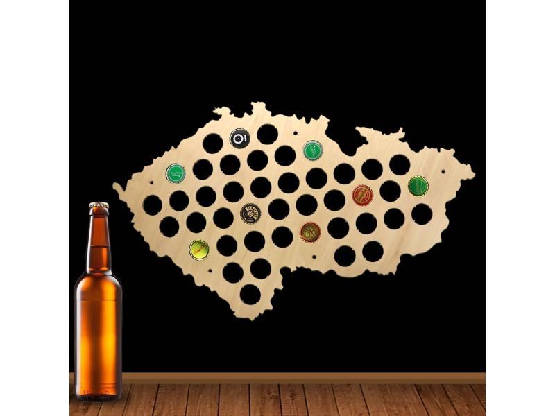 Czechy Mapa Piwo Na Kapsle Tablica Piwa Piwna 109 Kolorów Do Wyboru Na Prezent Dla Niego