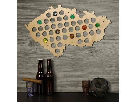 Czechy Mapa Piwo Na Kapsle Tablica Piwa Piwna 3 Kolory Do Wyboru Na Prezent Dla Niego M0001 50x30 cm