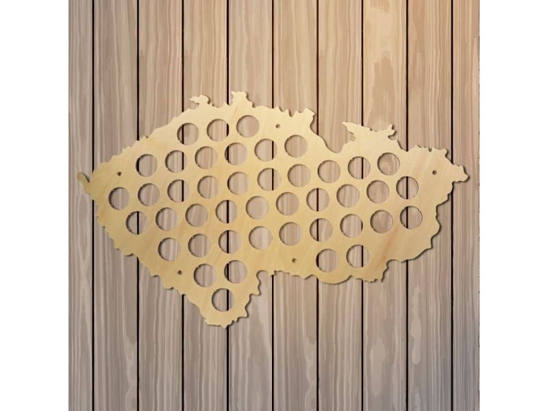 Czechy Mapa Piwo Na Kapsle Tablica Piwa Piwna 3 Kolory Do Wyboru Na Prezent Dla Niego M0001 50x30 cm