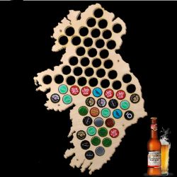 Irlandia Mapa Piwo Na Kapsle Tablica Piwa Piwna 109 Kolorów Do Wyboru Na Prezent Dla Niego