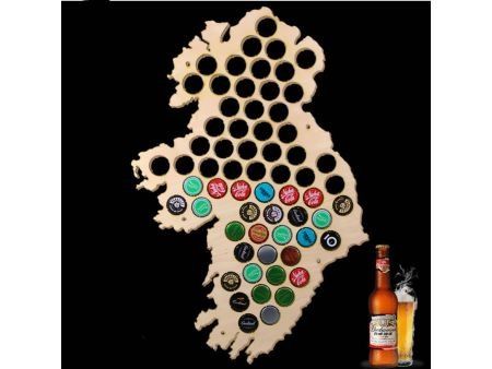 Irlandia Mapa Piwo Na Kapsle Tablica Piwa Piwna 109 Kolorów Do Wyboru Na Prezent Dla Niego