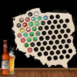 Polska Mapa Piwo Na Kapsle Tablica Piwa Piwna 109 Kolorów Do Wyboru Na Prezent Dla Niego