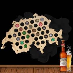 Szwajcaria Mapa Piwo Na Kapsle Tablica Piwa Piwna 109 Kolorów Do Wyboru Na Prezent Dla Niego