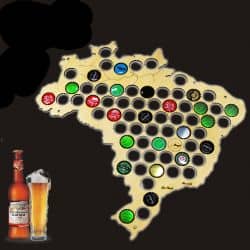Brazylia Mapa Piwo Na Kapsle Tablica Piwa Piwna 109 Kolorów Do Wyboru Na Prezent Dla Niego