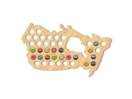 Kanada Mapa Piwo Na Kapsle Tablica Piwa Piwna 3 Kolory Do Wyboru Na Prezent Dla Niego M0007 50x30cm