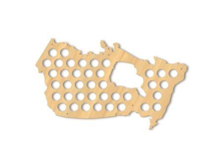 Kanada Mapa Piwo Na Kapsle Tablica Piwa Piwna 3 Kolory Do Wyboru Na Prezent Dla Niego M0007 50x30cm