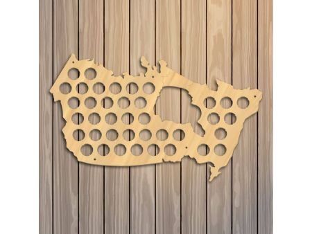 Kanada Mapa Piwo Na Kapsle Tablica Piwa Piwna 3 Kolory Do Wyboru Na Prezent Dla Niego M0007 50x30cm
