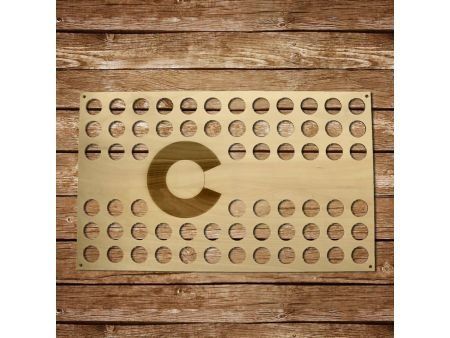 Colorado Mapa Piwo Na Kapsle Tablica Piwa Piwna 3 Kolory Do Wyboru Na Prezent Dla Niego M0008 50x30 cm