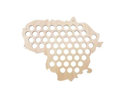 Litwa Mapa Piwo Na Kapsle Tablica Piwa Piwna 3 Kolory Do Wyboru Na Prezent Dla Niego M0010 50x30 cm