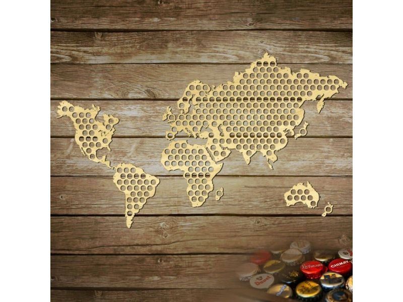 Glob Mapa Świata Piwo Na Kapsle Tablica Piwa Piwna 3 Kolory Do Wyboru Na Prezent Dla Niego M0012 2.5 x 3 m