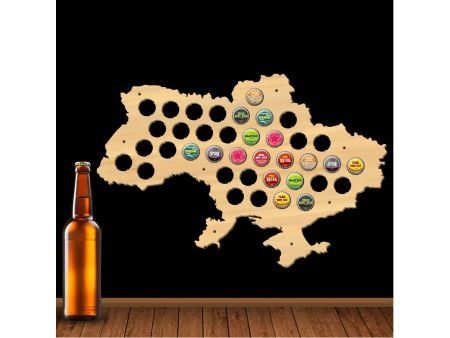 Ukraina Mapa Piwo Na Kapsle Tablica Piwa Piwna 109 Kolorów Do Wyboru Na Prezent Dla Niego