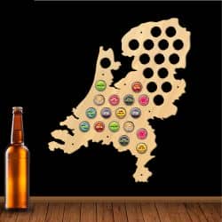 Holandia Mapa Piwo Na Kapsle Tablica Piwa Piwna 109 Kolorów Do Wyboru Na Prezent Dla Niego