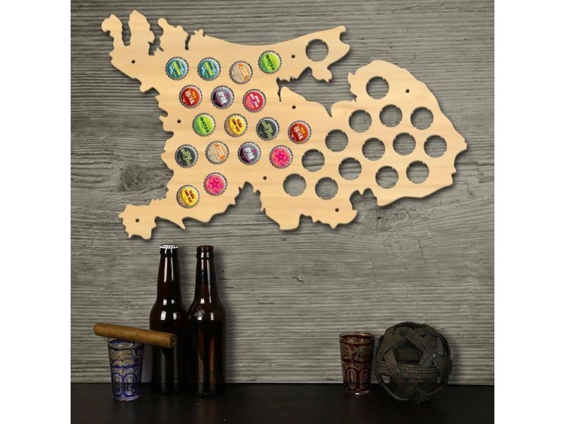 Holandia Mapa Piwo Na Kapsle Tablica Piwa Piwna 3 Kolorów Do Wyboru Na Prezent Dla Niego M0015 50x30 cm