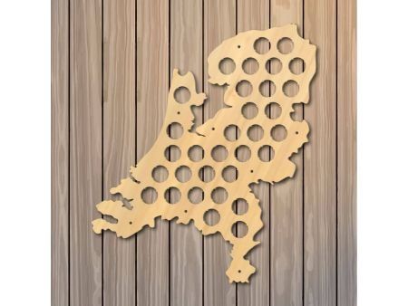 Holandia Mapa Piwo Na Kapsle Tablica Piwa Piwna 3 Kolorów Do Wyboru Na Prezent Dla Niego M0015 50x30 cm