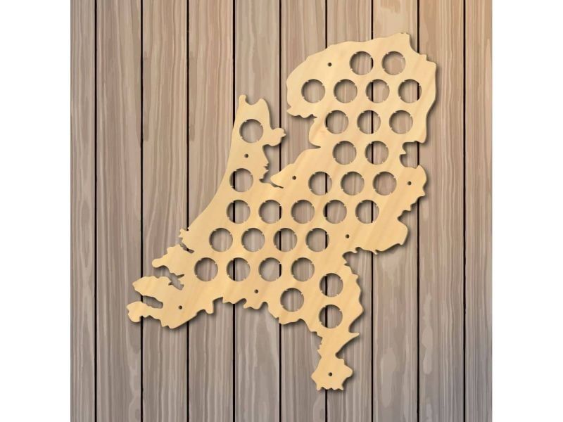 Holandia Mapa Piwo Na Kapsle Tablica Piwa Piwna 3 Kolorów Do Wyboru Na Prezent Dla Niego M0015 50x30 cm