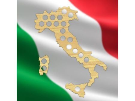 Włochy Mapa Piwo Na Kapsle Tablica Piwa Piwna 3 Kolory Do Wyboru Na Prezent Dla Niego M0016 50x30 cm