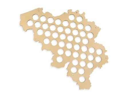 Belgia Mapa Piwo Na Kapsle Tablica Piwa Piwna 3 Kolory Do Wyboru Na Prezent Dla Niego M0018 50x30 cm