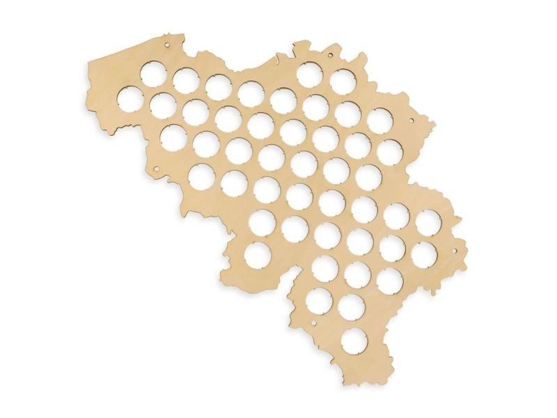 Belgia Mapa Piwo Na Kapsle Tablica Piwa Piwna 3 Kolory Do Wyboru Na Prezent Dla Niego M0018 50x30 cm
