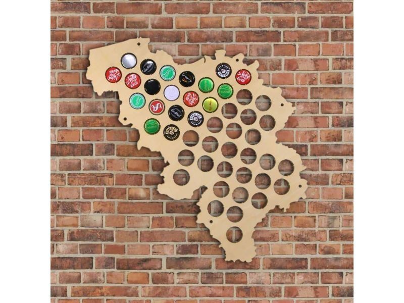 Belgia Mapa Piwo Na Kapsle Tablica Piwa Piwna 3 Kolory Do Wyboru Na Prezent Dla Niego M0018 50x30 cm