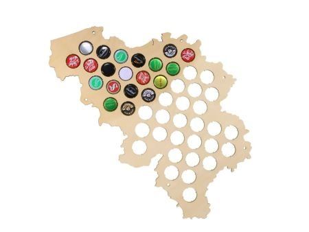 Belgia Mapa Piwo Na Kapsle Tablica Piwa Piwna 3 Kolory Do Wyboru Na Prezent Dla Niego M0018 50x30 cm