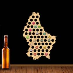 Luksemburg Mapa Piwo Na Kapsle Tablica Piwa Piwna 109 Kolorów Do Wyboru Na Prezent Dla Niego