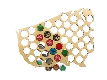 USA Mapa Piwo Na Kapsle Tablica Piwa Piwna 3 Kolory Do Wyboru Na Prezent Dla Niego M0020 50x30 cm