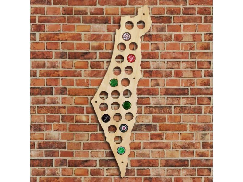 Izrael Mapa Piwo Na Kapsle Tablica Piwa Piwna 3 Kolory Do Wyboru Na Prezent Dla Niego M0021 50x30 cm