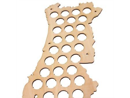 Portugalia Mapa Piwo Na Kapsle Tablica Piwa Piwna 3 Kolorów Do Wyboru Na Prezent Dla Niego M0023 50x30 cm