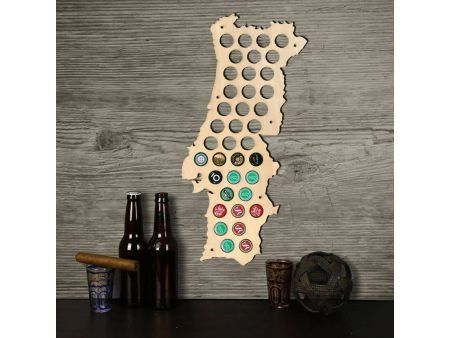 Portugalia Mapa Piwo Na Kapsle Tablica Piwa Piwna 3 Kolorów Do Wyboru Na Prezent Dla Niego M0023 50x30 cm
