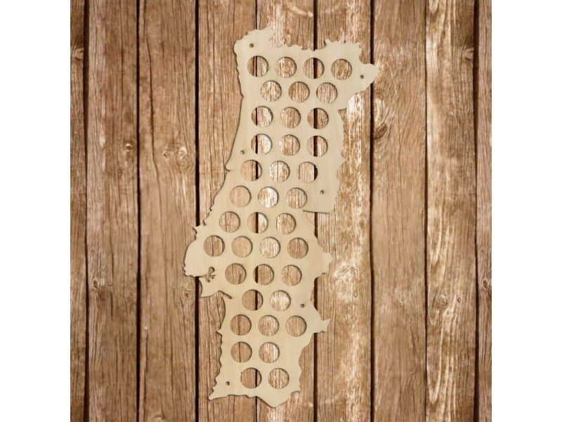 Portugalia Mapa Piwo Na Kapsle Tablica Piwa Piwna 3 Kolorów Do Wyboru Na Prezent Dla Niego M0023 50x30 cm