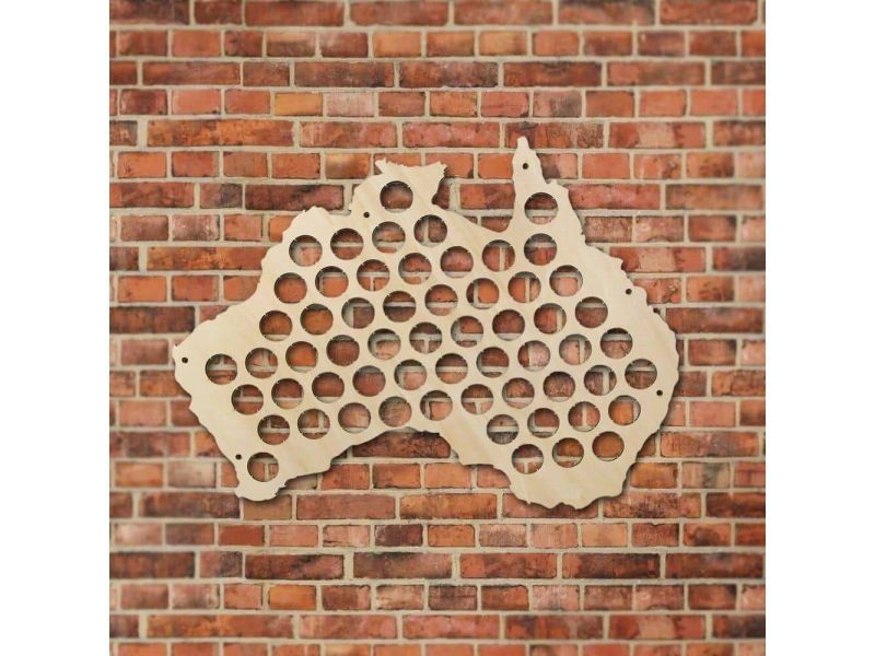 Australia Mapa Piwo Na Kapsle Tablica Piwa Piwna 3 Kolory Do Wyboru Na Prezent Dla Niego M0024 50x30 cm