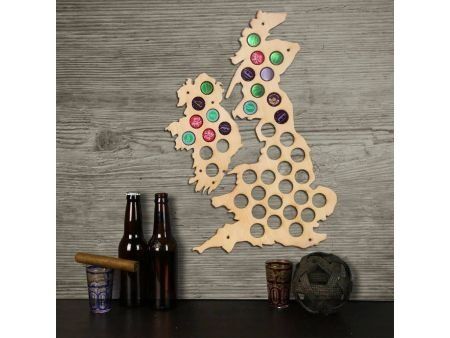 Wielka Brytania Mapa Piwo Na Kapsle Tablica Piwa Piwna 3 Kolory Do Wyboru Na Prezent Dla Niego M0025 50x30 cm