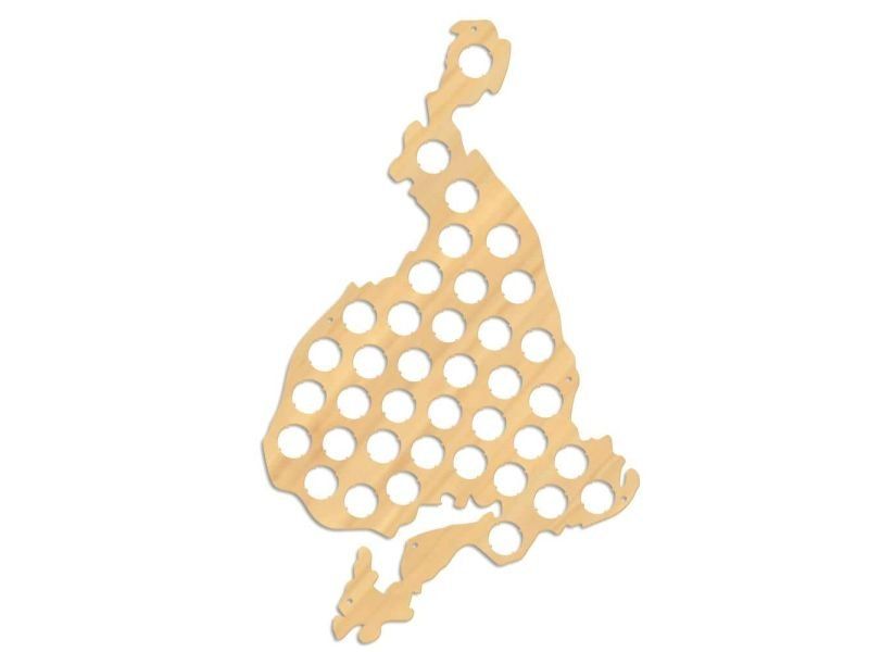 Islandia Mapa Piwo Na Kapsle Tablica Piwa Piwna 3 Kolory Do Wyboru Na Prezent Dla Niego M0027 50x30 cm