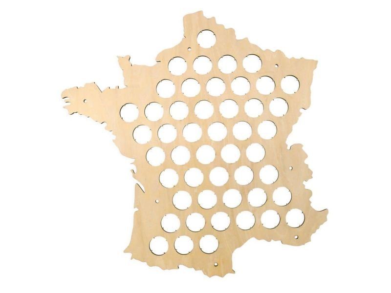 Francja Mapa Piwo Na Kapsle Tablica Piwa Piwna 3 Kolory Do Wyboru Na Prezent Dla Niego M0028 50x50 cm