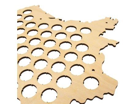 Francja Mapa Piwo Na Kapsle Tablica Piwa Piwna 3 Kolory Do Wyboru Na Prezent Dla Niego M0028 50x50 cm