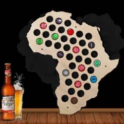 Afryka Mapa Piwo Na Kapsle Tablica Piwa Piwna 109 Kolorów Do Wyboru Na Prezent Dla Niego