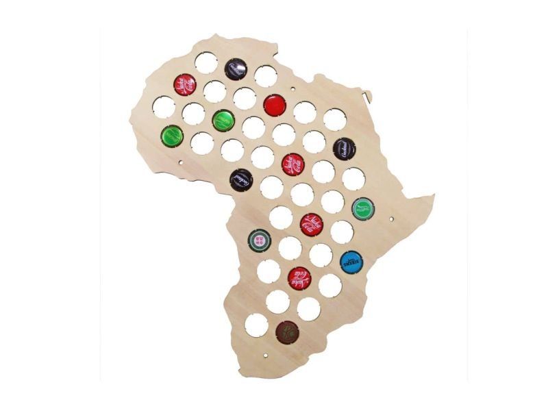 Afryka Mapa Piwo Na Kapsle Tablica Piwa Piwna 3 Kolory Do Wyboru Na Prezent Dla Niego M0029 50x30 cm
