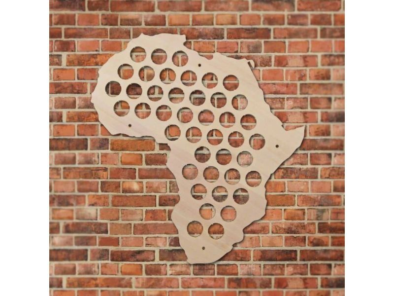 Afryka Mapa Piwo Na Kapsle Tablica Piwa Piwna 3 Kolory Do Wyboru Na Prezent Dla Niego M0029 50x30 cm